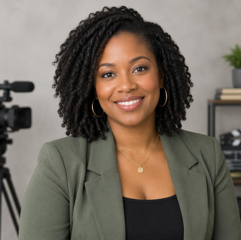 Portrait of a female media production instructor
